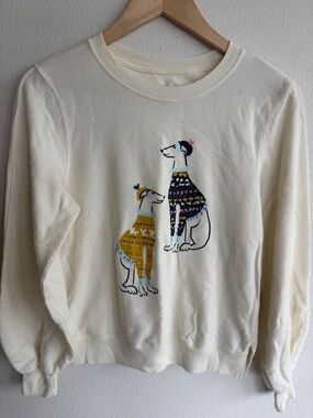 Maeve Anthropologie Dog Graphic Sweatshirt